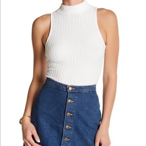 Ontwelfth Mock Wavy Texture Bodysuit